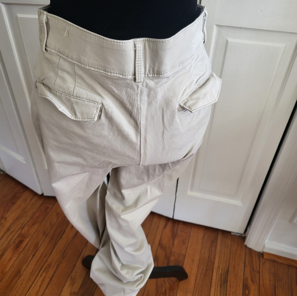 Dockers Vintage Y2k Low Rise Wide Leg Khaki Trousers 4 Preppy Old Money Career - Picture 6 of 7